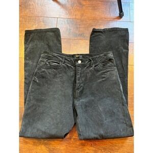 Vintage Jou Jou Skins Suede Leather Biker Y2K Slim Straight Pants Size 13/14